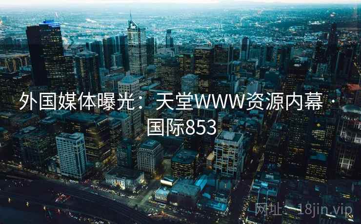 外国媒体曝光:天堂WWW资源内幕 · 国际853  第2张 外国媒体曝光:天堂WWW资源内幕 · 国际853  第2张